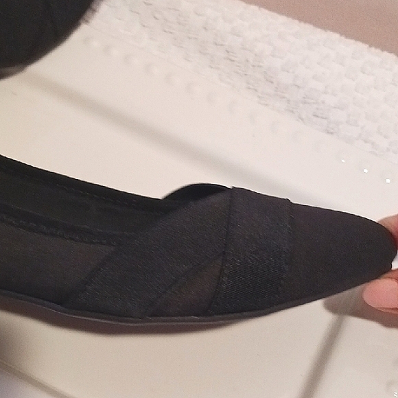 Elegant Anne Klein ⚜️ Flex Black Slip On Flats 10 - Picture 7 of 15